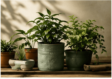 Beautiful pots